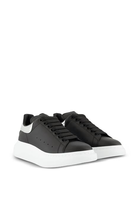 Sneakers Oversize Nere Con Spoiler Argento Specchiato ALEXANDER MCQUEEN | 553680-WIAEG1061